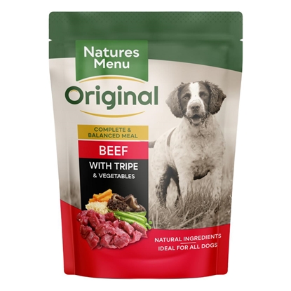 Picture of Natures Menu Dog Food Pouch Beef with Tripe